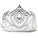 Little Adventures Soft Silver Winter Princess Crown with Pendant Dress Up Costume Accessory