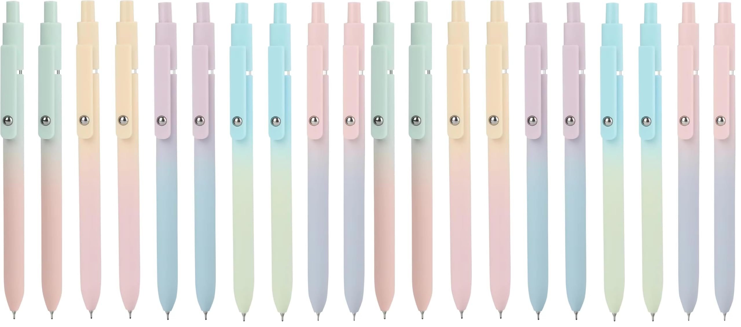 Ddaowanx Gel Pens Set,10 Pcs 0.5mm Retractable Quick Dry Black Ink Pens (Pack of 2)