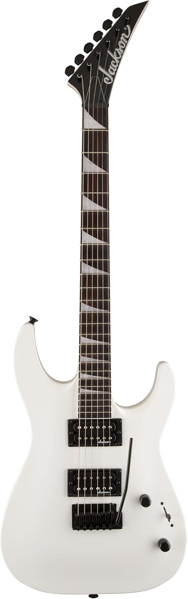 JS Series Dinky Arch Top JS22 DKA Radio compuesto Diapasón de amaranto Mástil de arce Guitarra eléctrica de 6 cuerdas (diestro, blanco nieve)