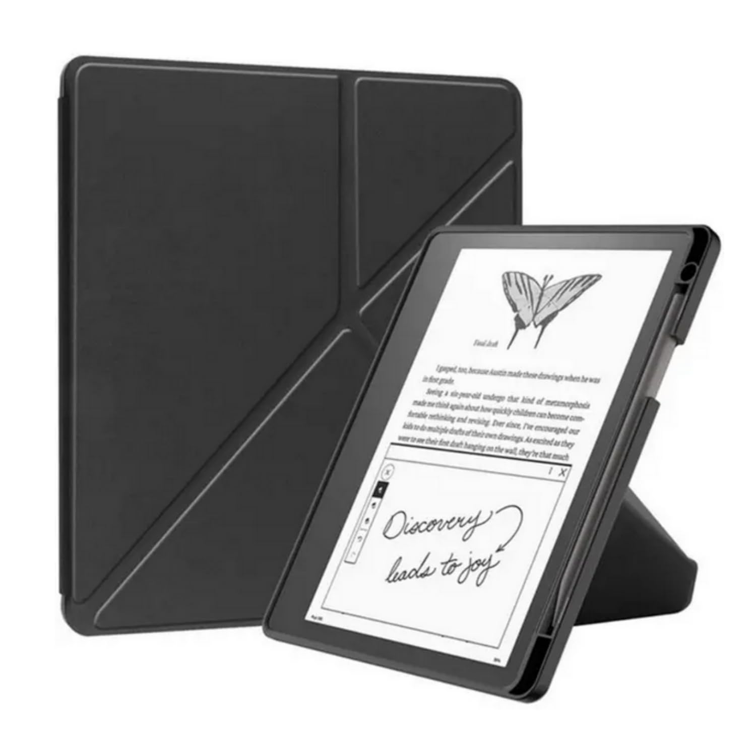 SKEIDO For Kindle Scribe 2022 Smart Case 10.2 inch Multi-folding Stand Cover Magnetic Shockproof Full Protection Shell Auto Wake/Sleep (Black)