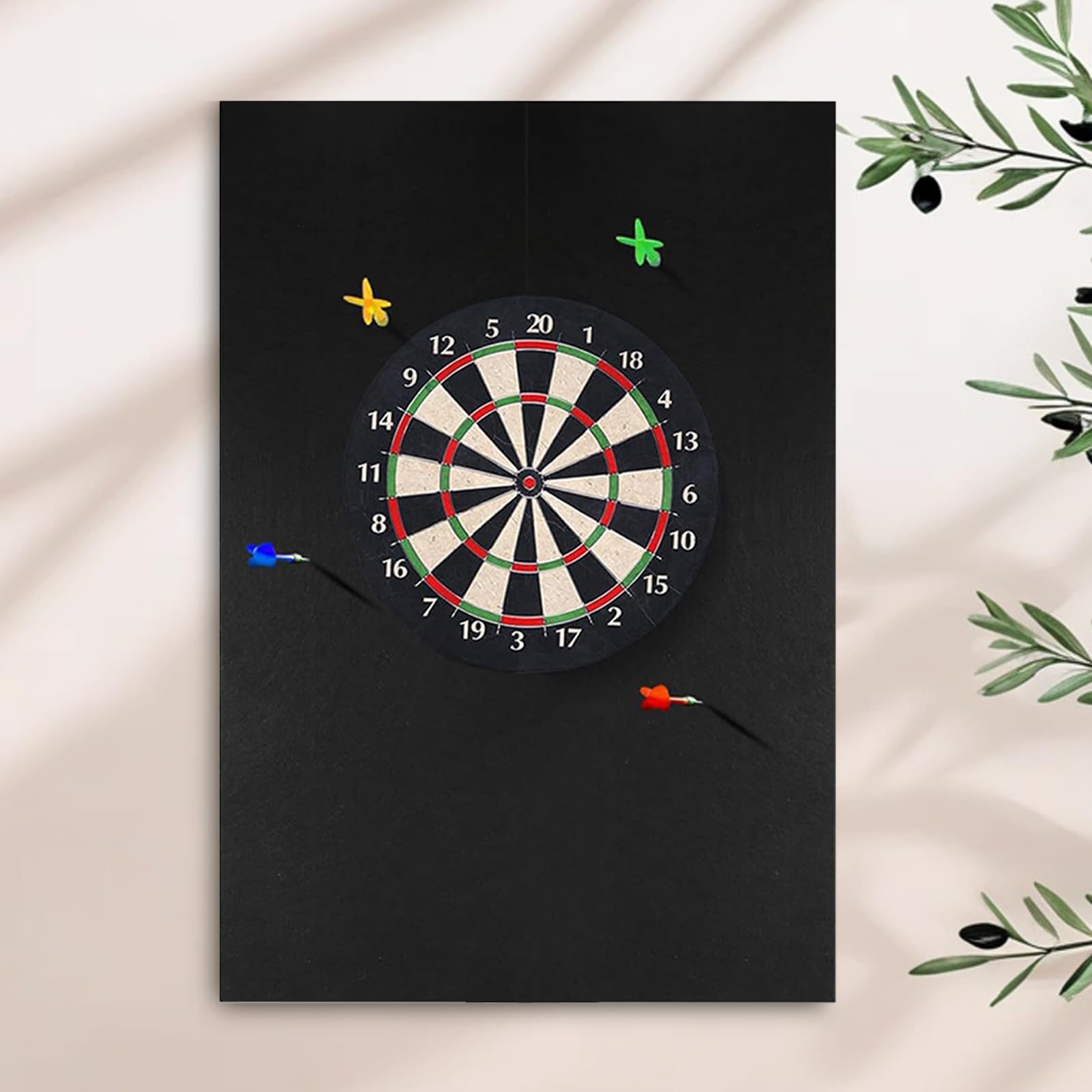 Protezione da parete per bersaglio – Pannello protettivo in sughero per sale giochi | Design forte e spesso assorbe le freccette randagi, installazione semplice con viti o adesivo, mantiene le pareti