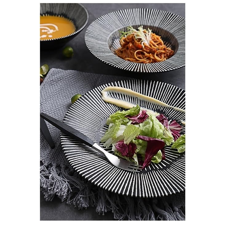 Piatti Cena Piatto in ceramica for ristorante dell'hotel, piatto creativo for bistecca occidentale, piatto for pasta for ristorante di casa Forniture Per Feste