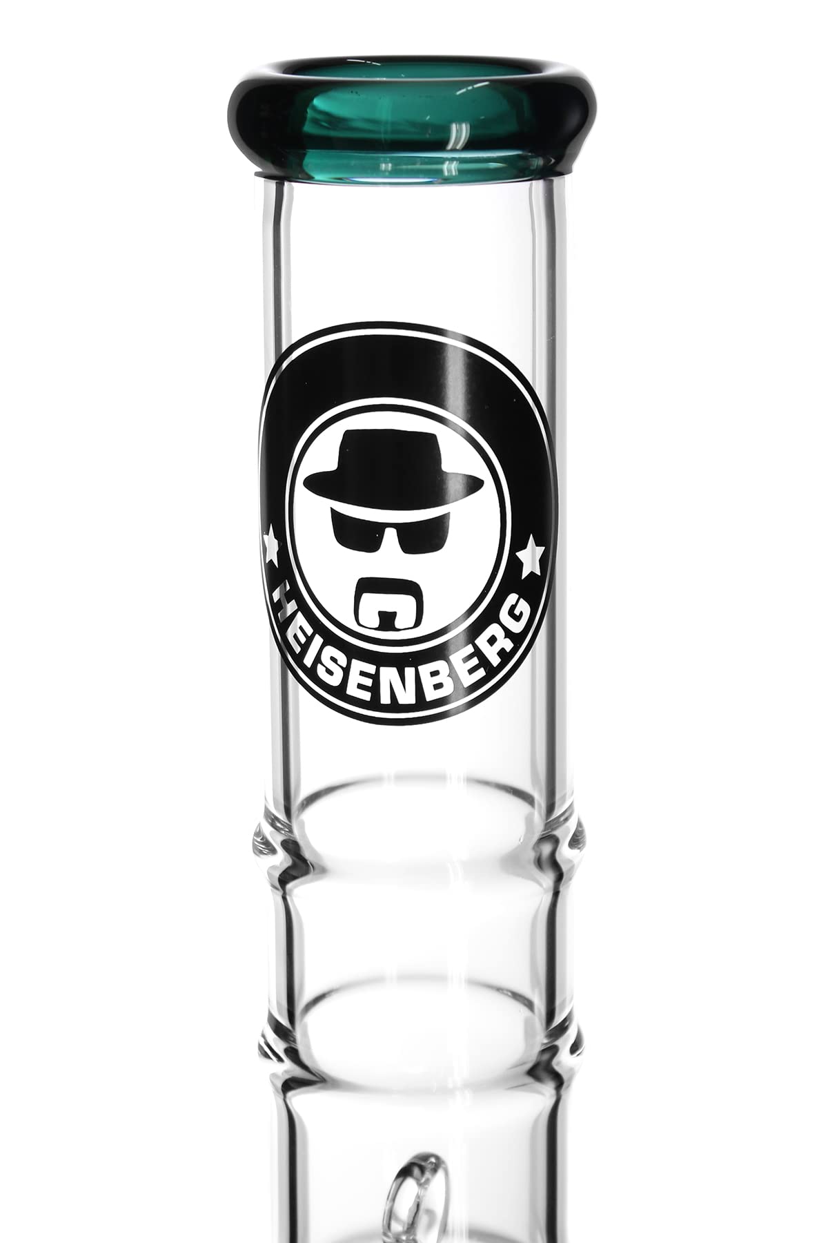 Heisenberg Mad Professor Glasbong mit austauschbarem Perkolator, 18.8 Schliff (NS19 bistabil), Höhe 40cm