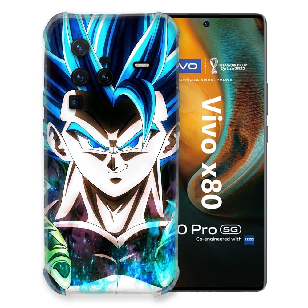 Cokitec Case for Vivo X80 Pro 5G Manga Dragon Ball Gogeta Face