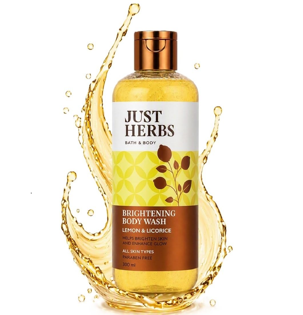 Just Herbs Vitamin C Brightening Body Wash with Lime and Liquorice for Men & Women | Hydrates Skin, Reduces Hyperpigmentation & Maintains pH Level | Suits All Skin Types- 300 ml-image-26