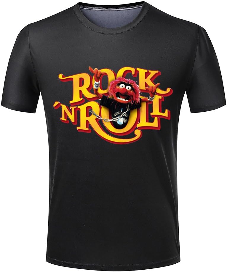 Okarfour Muppets Animal Rock N Roll 3D Printed Mens T Shirt