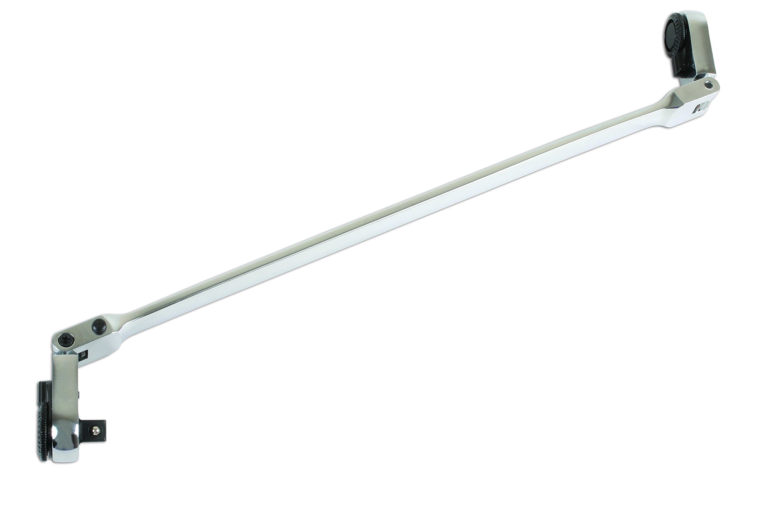 Laser 6744 Cliquet - porte-embout à tête flexible, entraînement de 1/4 pouce x 1/4 pouce