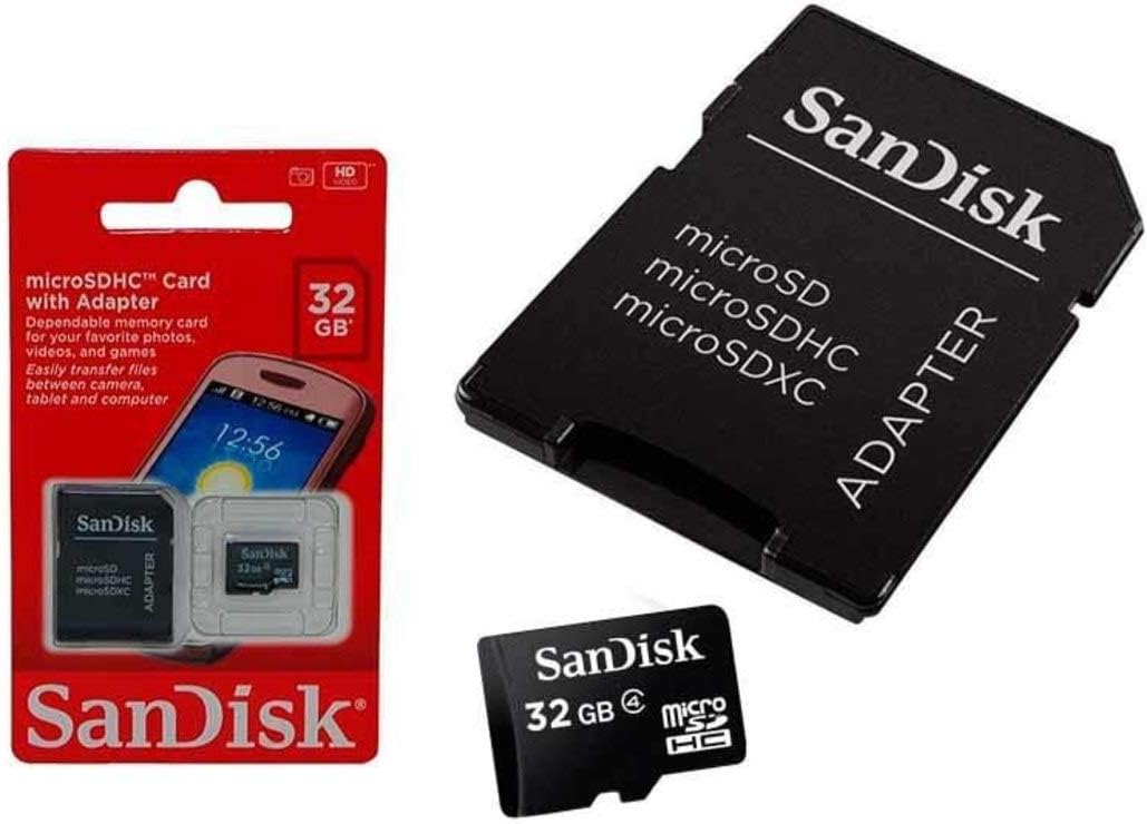 microSDHC 32GB Flash Memory Card, Black, SDSDQM-032G-B35 (Retail Packaging)