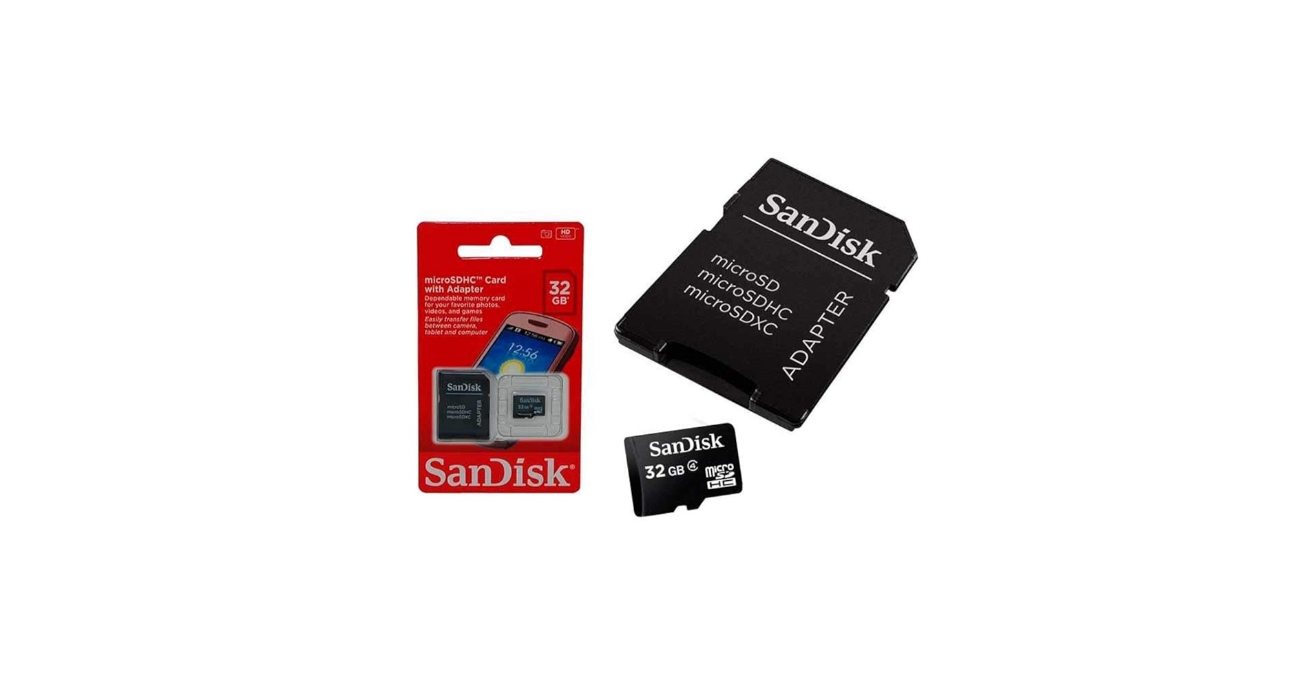 Amazon.com: SanDisk microSDHC 32GB Flash Memory Card, Black