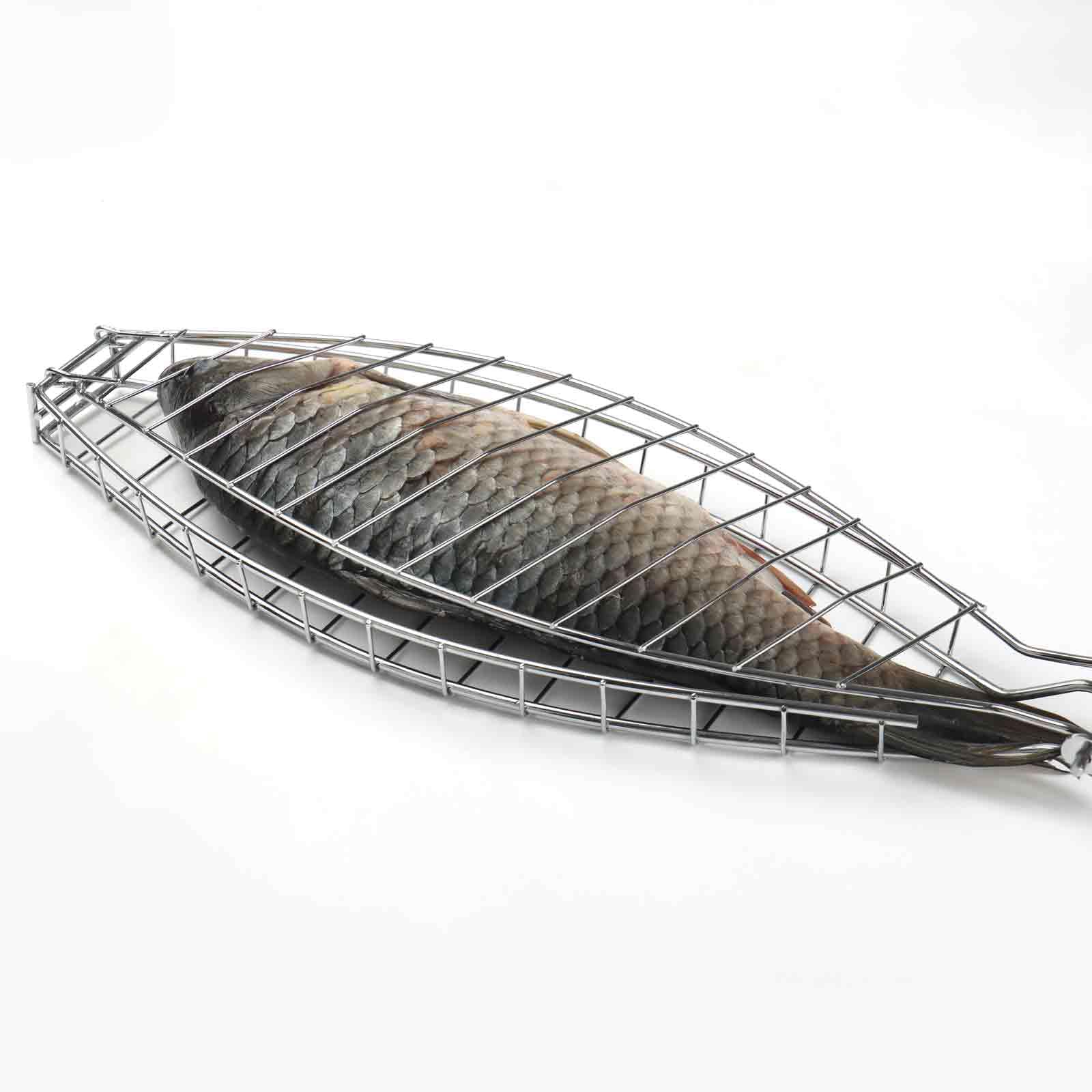 Panier à poisson en acier inoxydable avec poignée amovible
