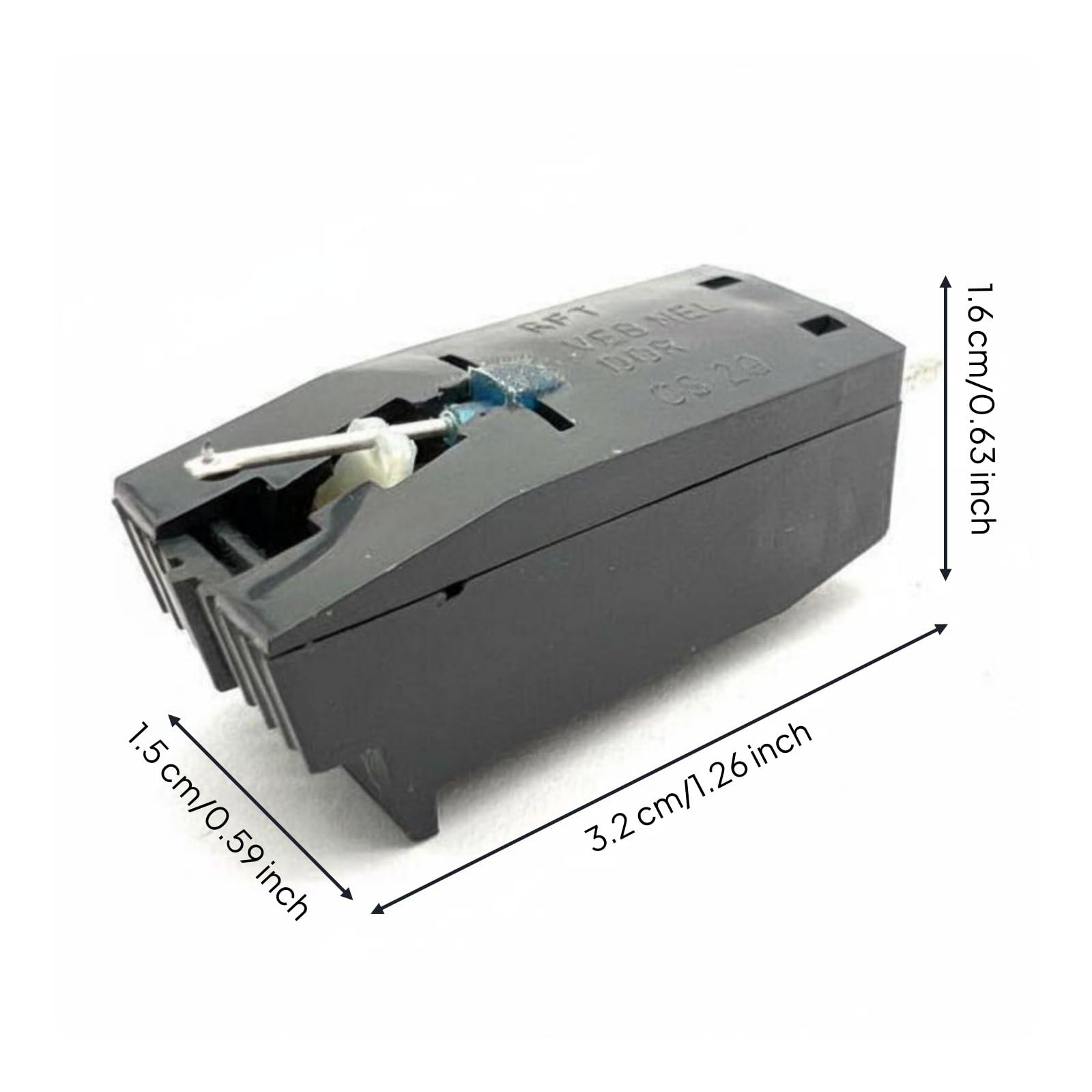 Puntina in Diamante Compatibilità Universale Testina con Puntina Bassa Usura Accessorio Audio per Giradischi, Ascolto di Vinili
