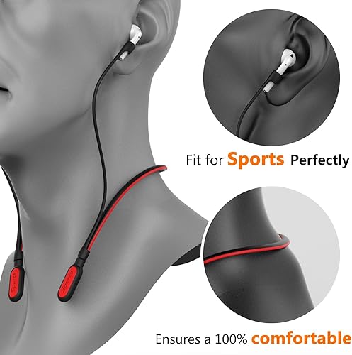 Miniatura 10 de Correa compatible con Airpods, conector de cable de alambre antipérdida de silicona compatible con Airpods Pro 2ndAirpods Pro 1stAirpods 3, 2, 1,