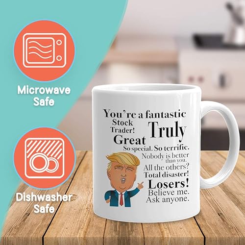 Miniatura 2 de Taza de café Trader de 11 onzas, You're A Fantastic Stock Trader Idea de regalo divertida para comerciantes de mercado, corredores, fondo, asesor