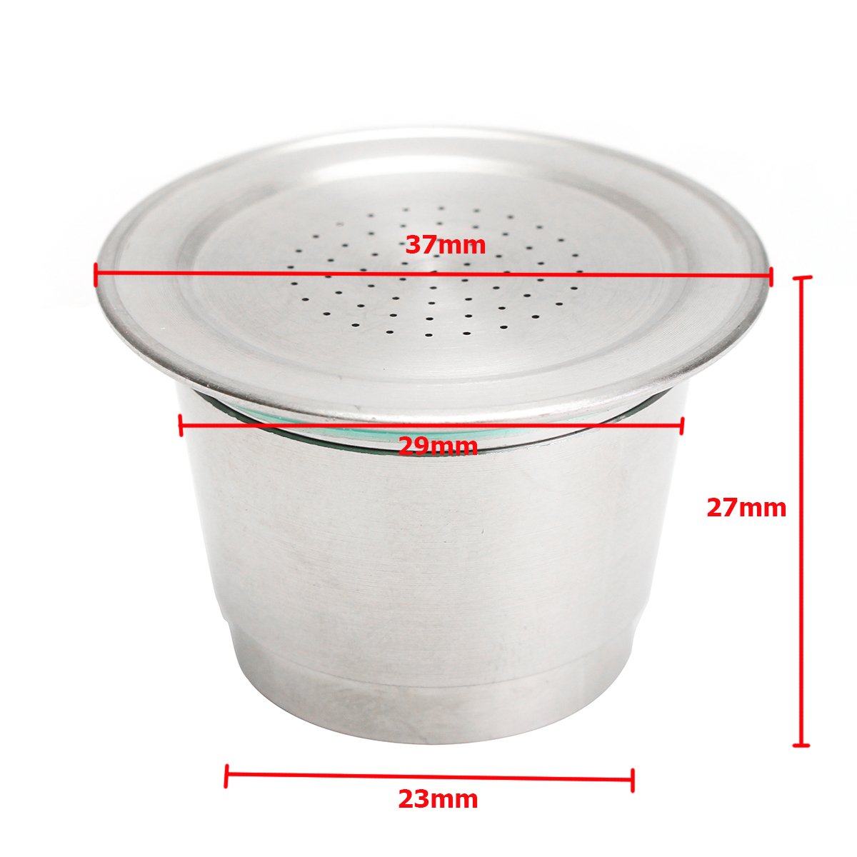 RanDal Copa Cápsula De Café De Molienda Fina De Acero Inoxidable Reutilizable Recargable Para Nespresso