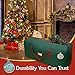 HOLIDAY SPIRIT Heavy Duty Canvas Bags for Christmas Tree - Waterproof Storage Bag with Reinforced Handles and Dual Zipper for 9 Ft Tree - 600D Oxford Material Protects from Dust and Moisture, Green