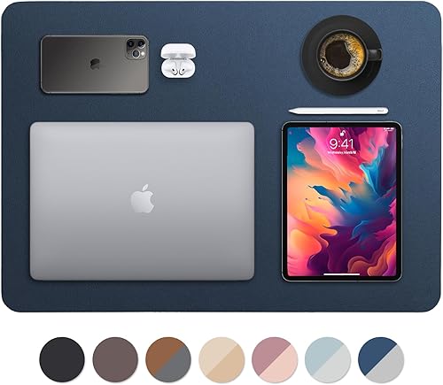 Miniatura 19 de Vine Creations Tapete de Escritorio de Cuero Grande 44" x 22", Tapete Protector de Escritorio, Almohadilla de Escritorio de Cuero PU, Almohadilla