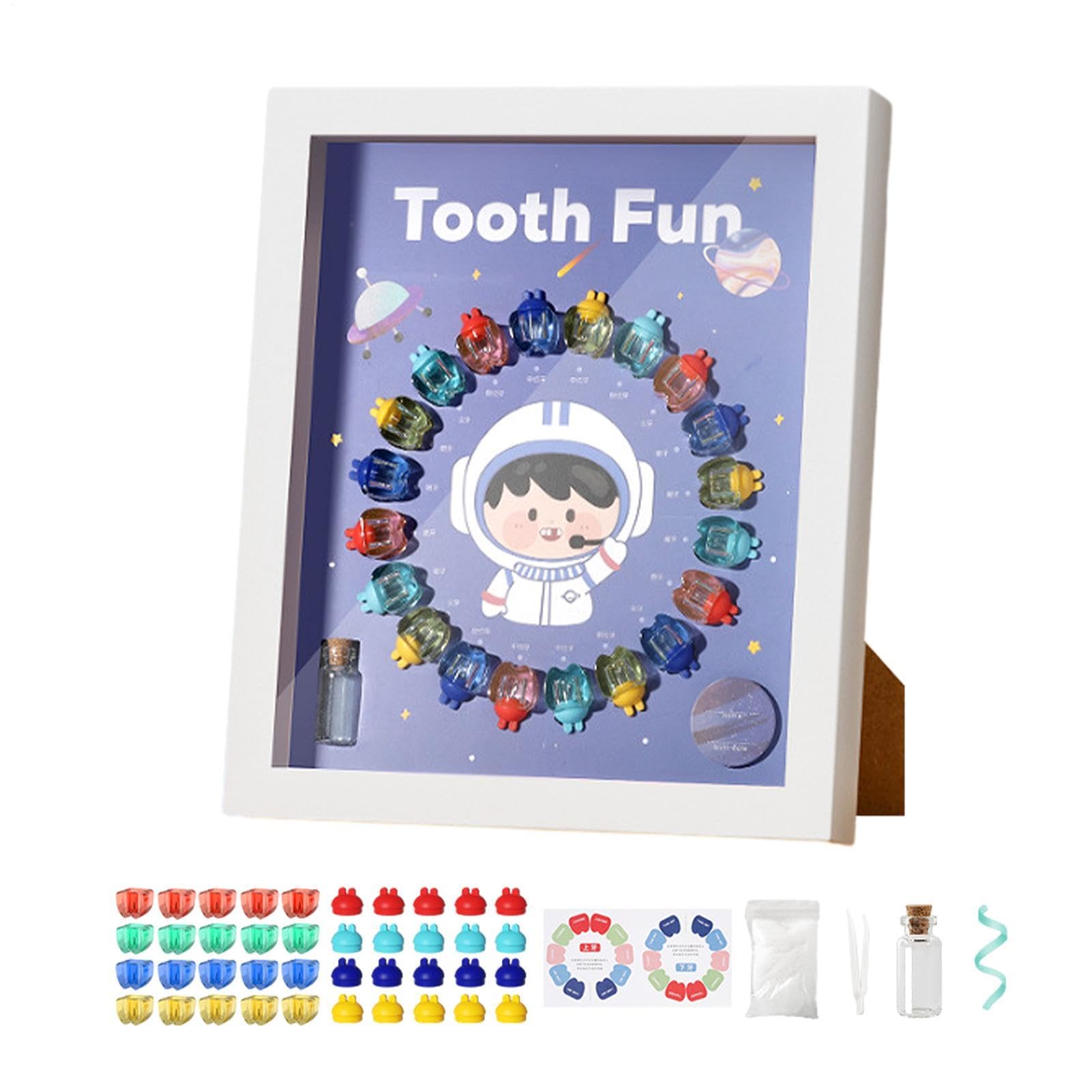 Boîte à dents souvenir de l'enfance Babyy | Cadre photo et mémoire en bois
