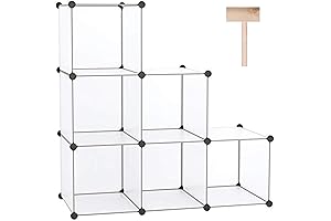 C&AHOME Clear Cube Storage Organizer