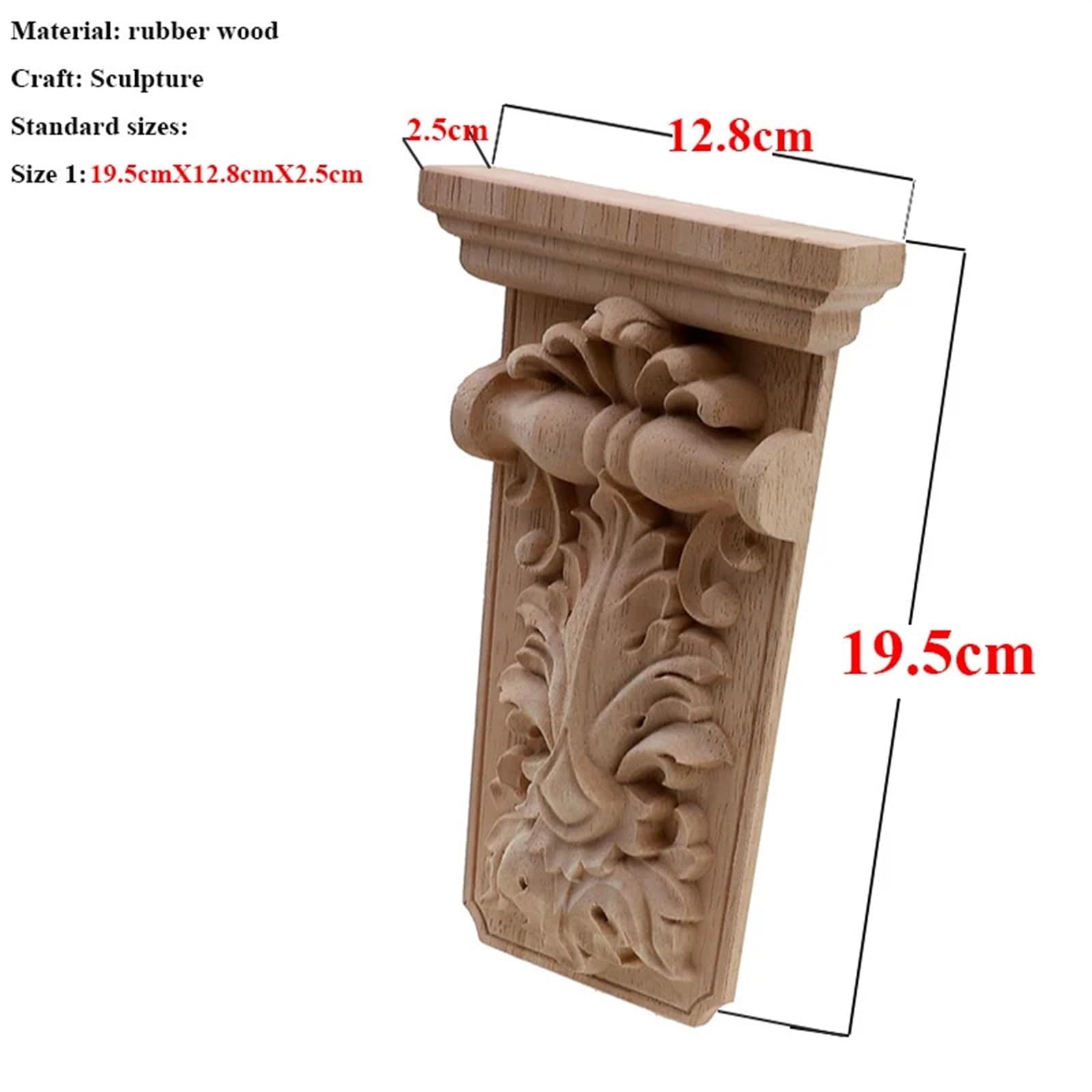 Amazon.co.jp: 20x13cm/7.9x5.1インチ木彫り家具の脚装飾木製足交換用