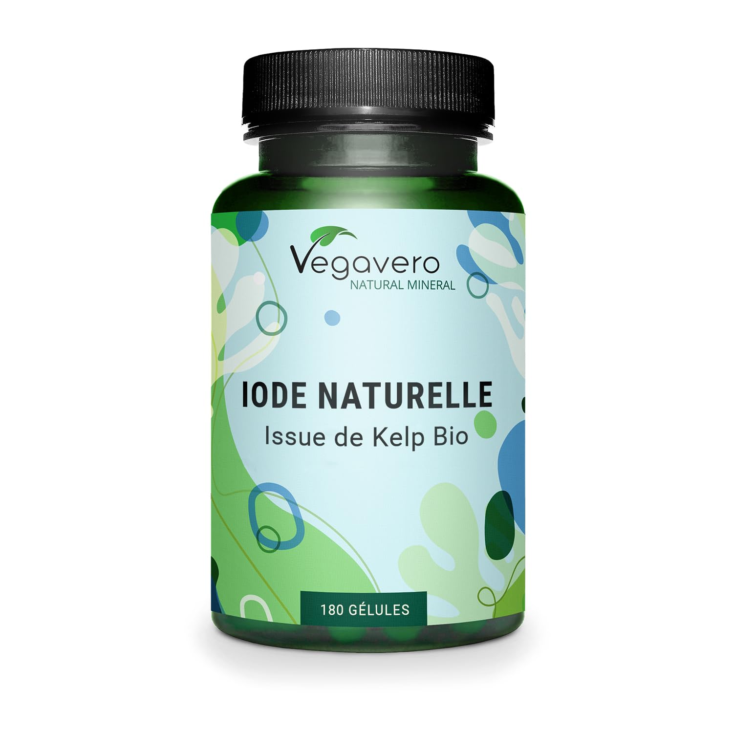 Vegavero Organic Iodine Supplement | NO Additives | 100% Natural Organic Scottish Sea Kelp | 150 mcg Pure | 180 Tablets | Vegan