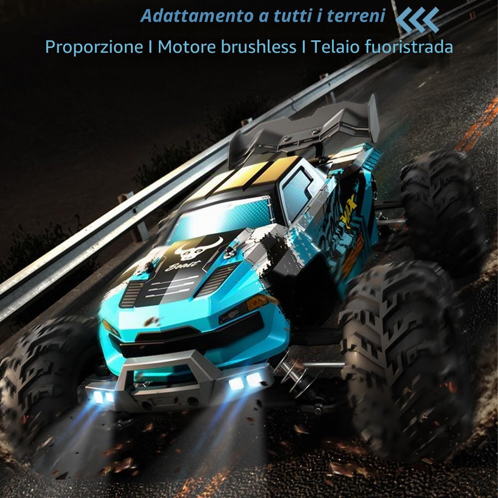 SG116 MAX Auto telecomandata per adulti 80 km/H con borsa per il trasporto, 1:16 4 WD Off Road Race Buggy, motore brushless RC ad alta velocità Offroad Drift Auto da corsa, 3 batterie