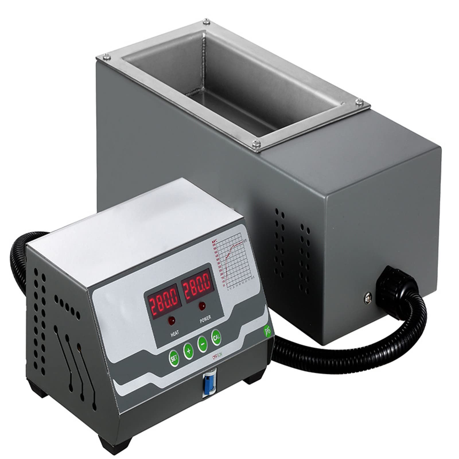 FAXIOAWA Horno de estaño de Titanio Puro, aleación de Titanio, Pantalla Digital, Temperatura Constante, máquina de Soldadura por inmersión Rectangular