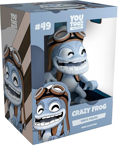 Youtooz Crazy Frog - Figura de vinilo de 34 pulgadas coleccionable de rana loca de memes y música de Internet por Youtooz Meme Collection