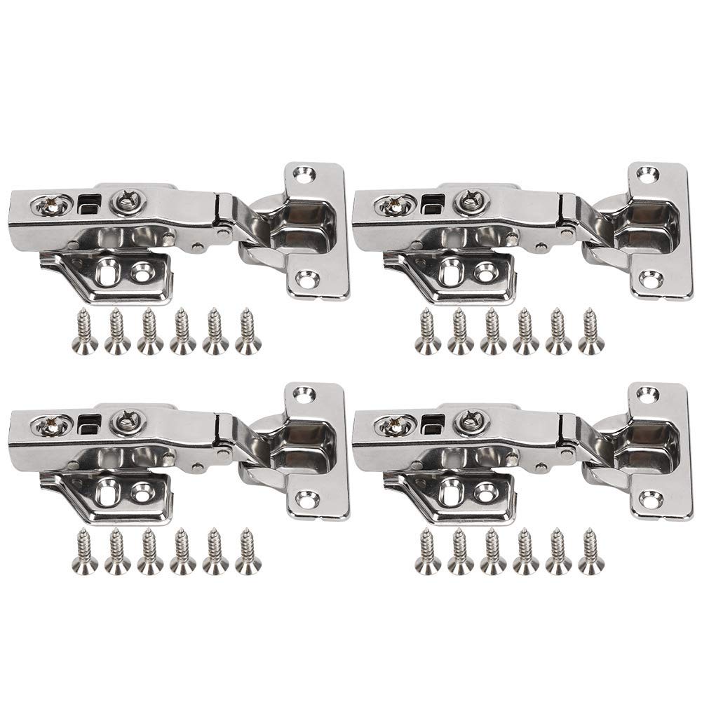 Buy Hinges, 4Set Stainless Steel Kitchen Hinges Closing