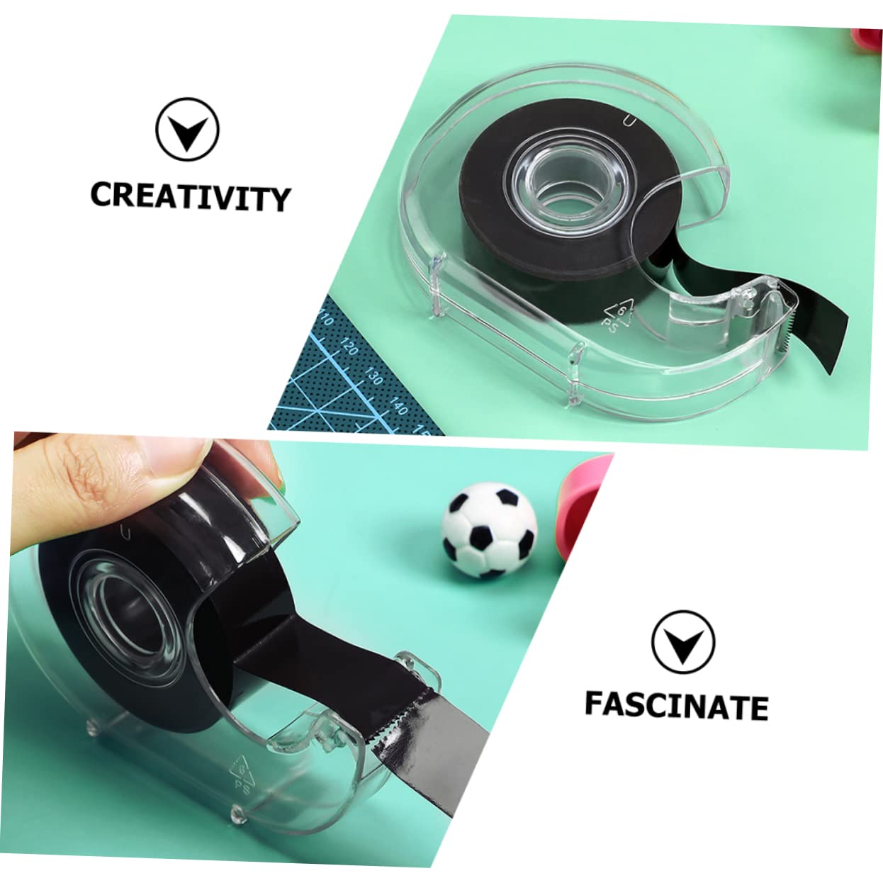 1 Roll Self Adhesive Magnetic Tape with Dispenser for Crafts Flexible Magnet Strips for Easy Attachment to Boards Fridges DIY Projects