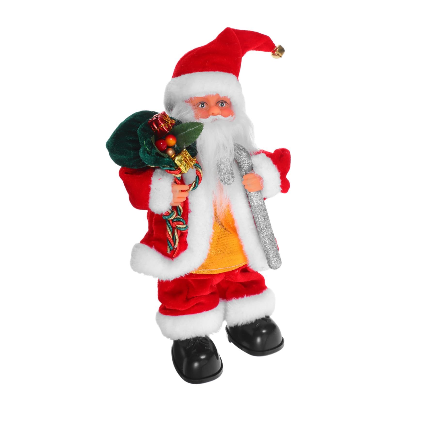SUPVOX Muñeco Eléctrico de Papá Noel con Música Juguete Navideño Móvil y Decoración Festiva para Regalo Original para Fiestas y Navideño Hogar