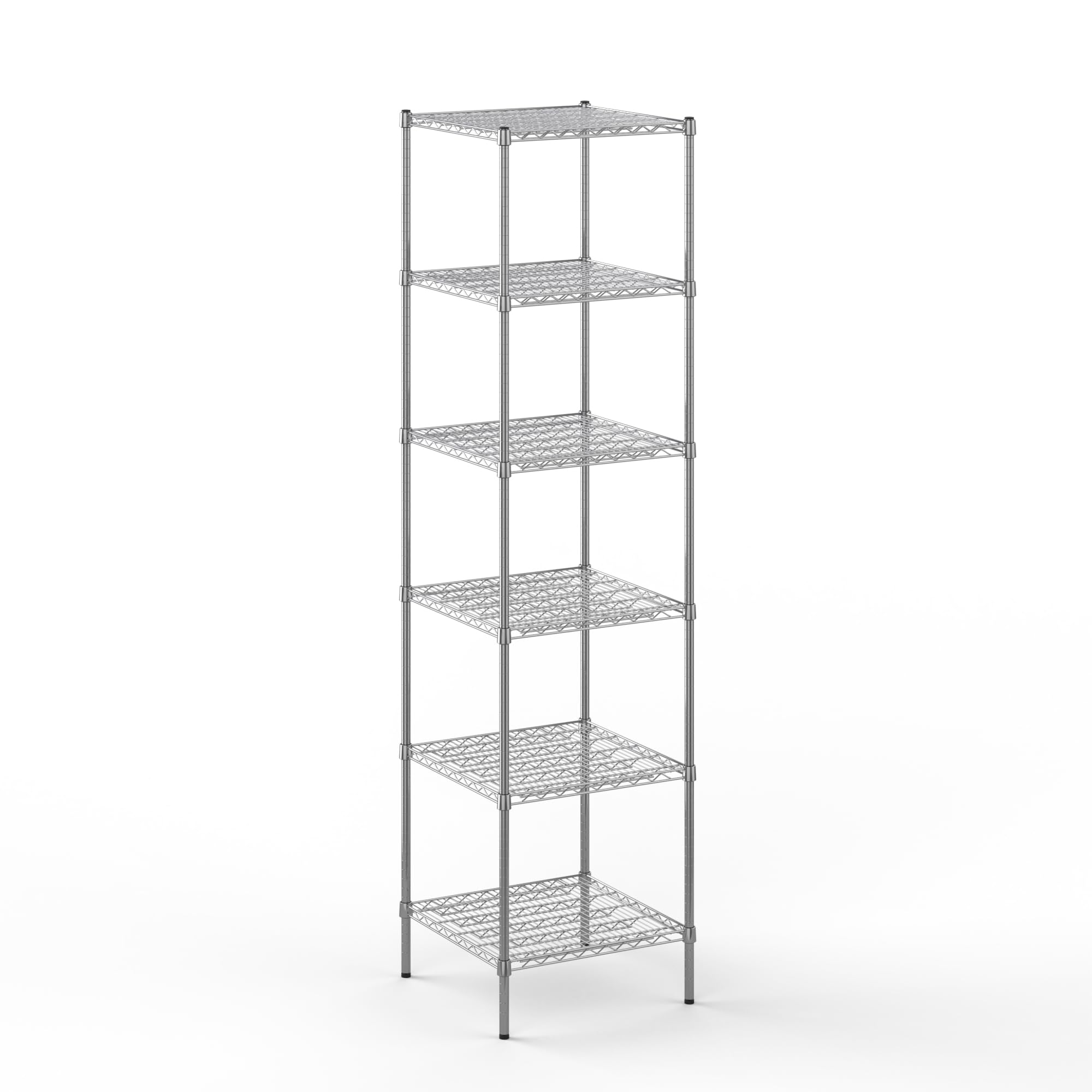 24" Deep x 24" Wide x 96" Height Wire Shelving Kit | 6-Tier | NSF Commercial Storage Rack Unit