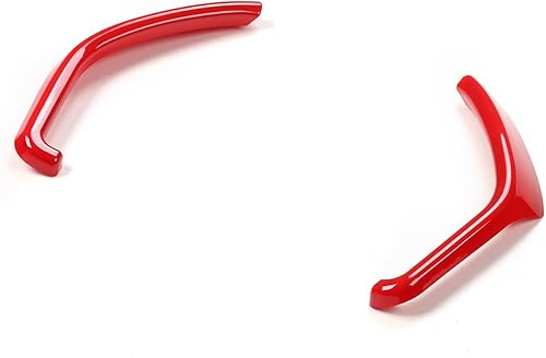 Miniatura 2 de Voodonala Moldura roja para tablero de instrumentos para Ford F150 F250 F350 Super Duty 2015, 2016, 2017, 2018, 2019, 2020 (rojo, 3 piezas)