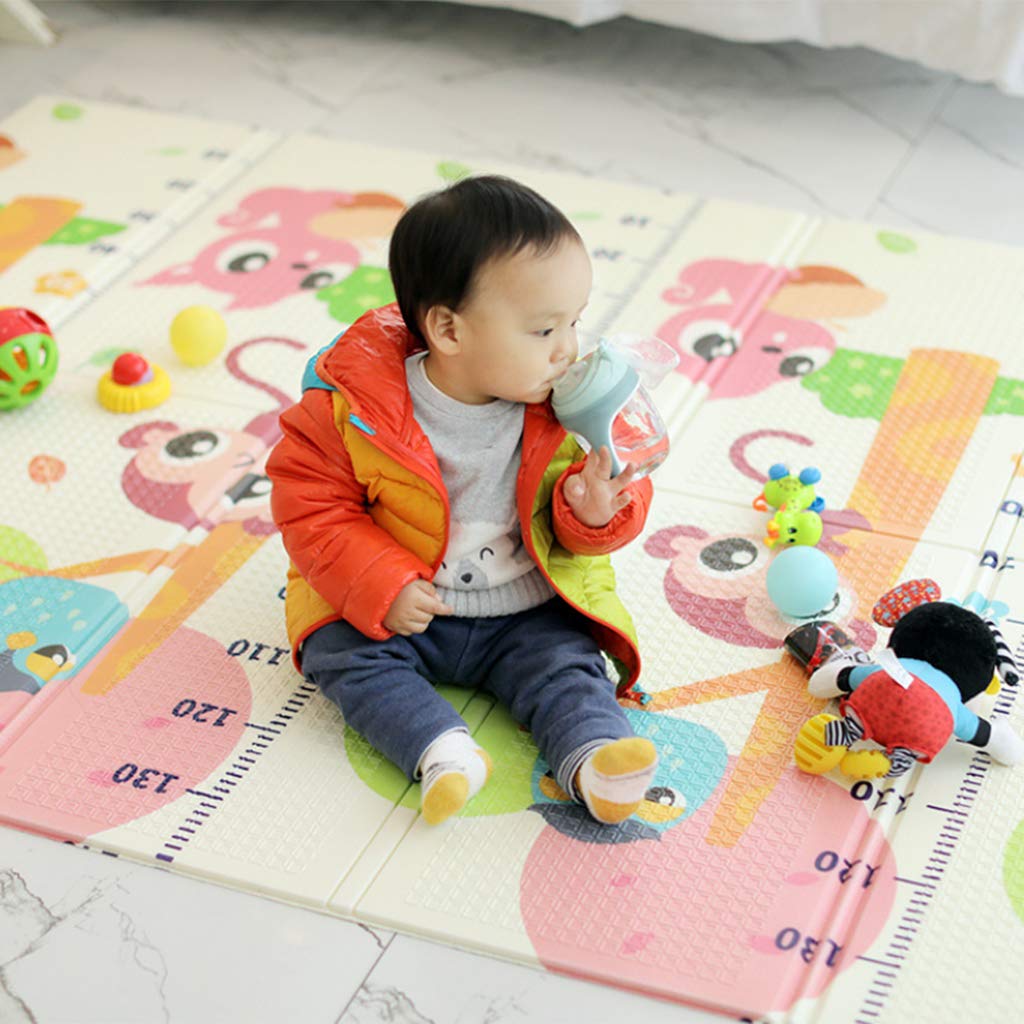 vocheer Baby Play mat, Extra Large Foam Crawling Mat Non Toxic Folding Floor Mat Reversible