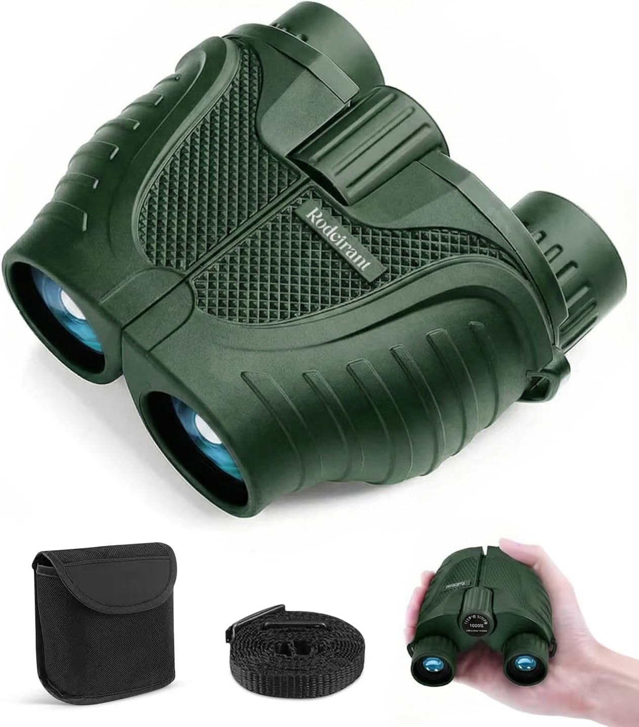 Rodcirant Binoculars 15x25 for Adults,Waterproof Binoculars with Low Light Night Vision, Durable & Clear Binoculars for Sightseeing,Concerts and Bird Watching