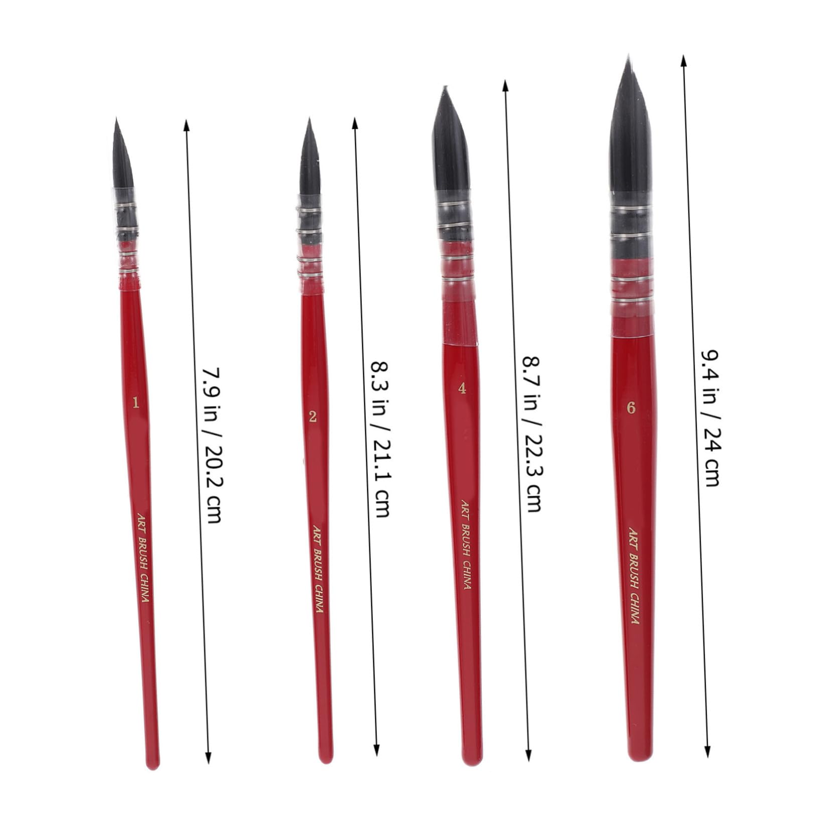 STOBOK 2 Set Di Pennelli Per Pittura Artigianale Pittura In Miniatura Pennelli Per Pittura A Punta Pennelli Per Pittura Artistica Pennelli Per Pittura A Punta Tonda Grandi Disegni