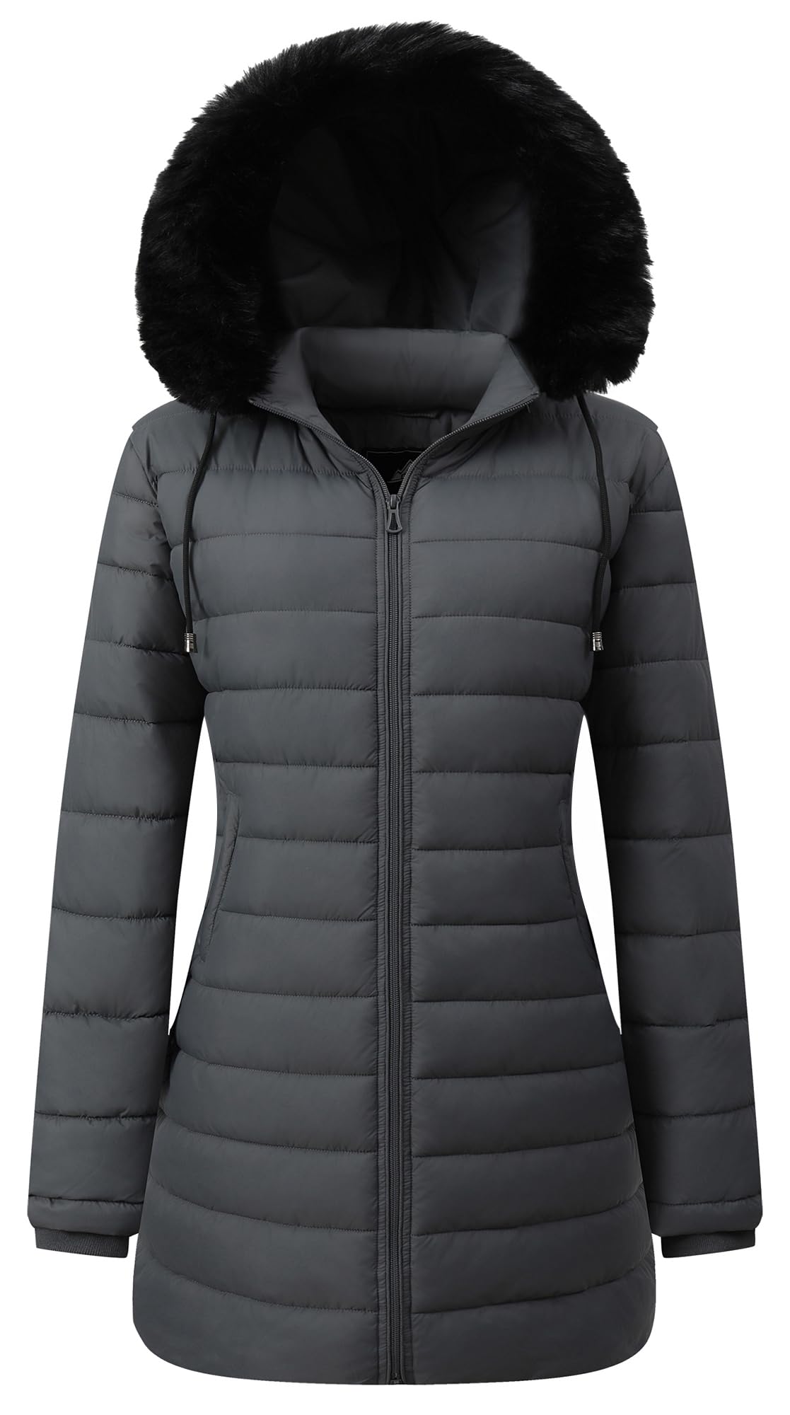 GOLDLADYWomen's Waterproof Long Puffer Jacket Thickened Down Jacket Warm Winter Coat