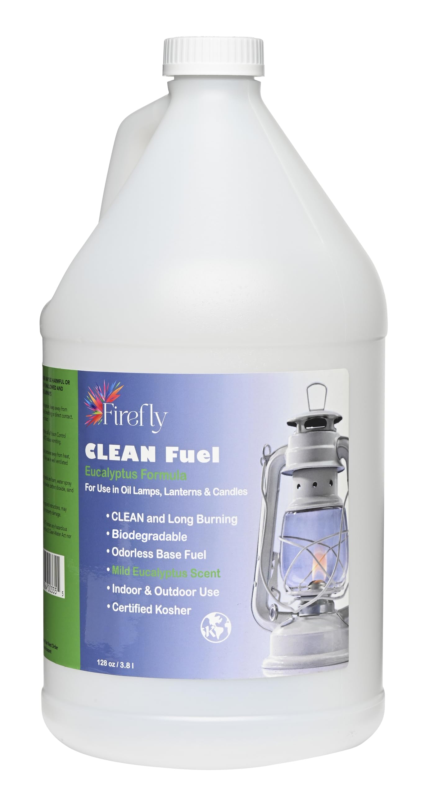 Firefly Fuel Clean - Eucalyptus Lamp Oil - Smokeless 1 Gallon