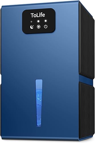 Deshumidificador ToLife - Deshumidificadores para habitación, tanque de agua de 95 onzas, (950 pies cuadrados), deshumidificadores para sótano,