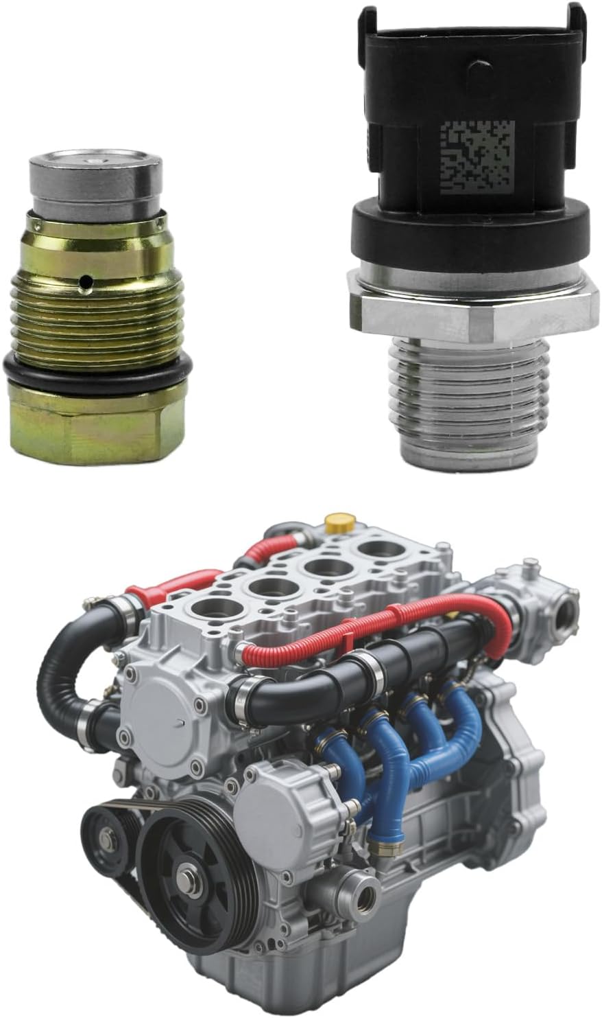 Valve Repair Kit Oil Pressure Sensor Replacement for 0429-7148 429-7148 Fit for Deutz 2012 TD 2.9 L/TCD 4L/6L 2V/4V 2013 TCD 4L/6L 2V/4V Engine