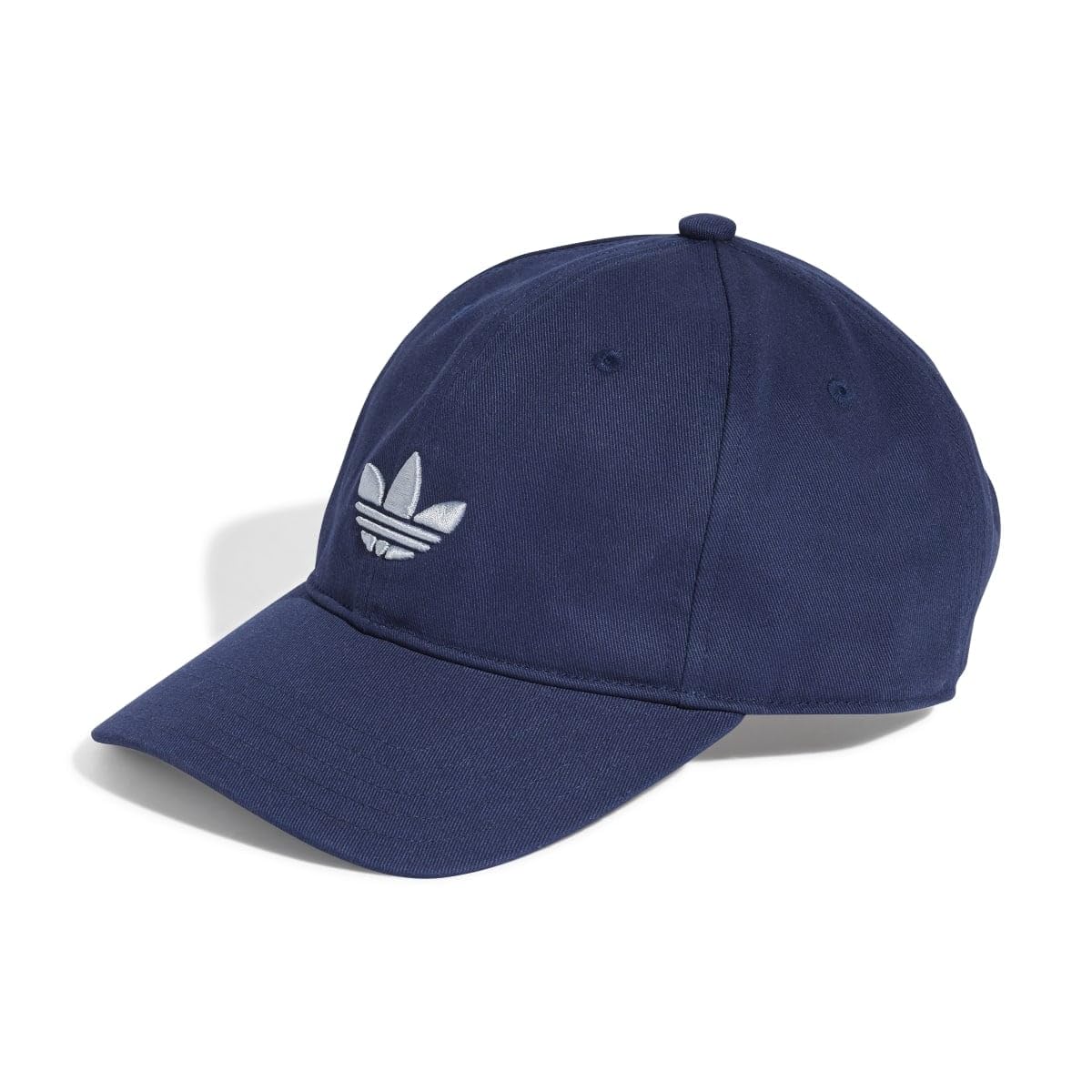 Classic Adicolor Baseball Cap with Trefoil Logo in Night Indigo by adidas Originals