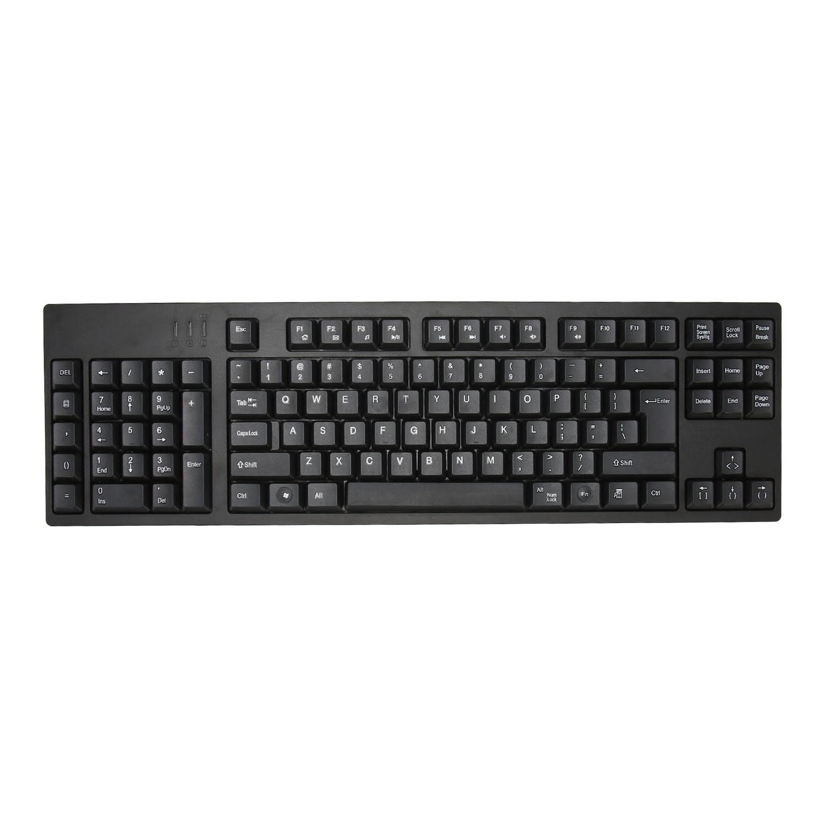 Qcwwy Tastiera per Mancini Design Ergonomico in ABS per Utenti di contabilità di Ufficio Periferiche Desktop