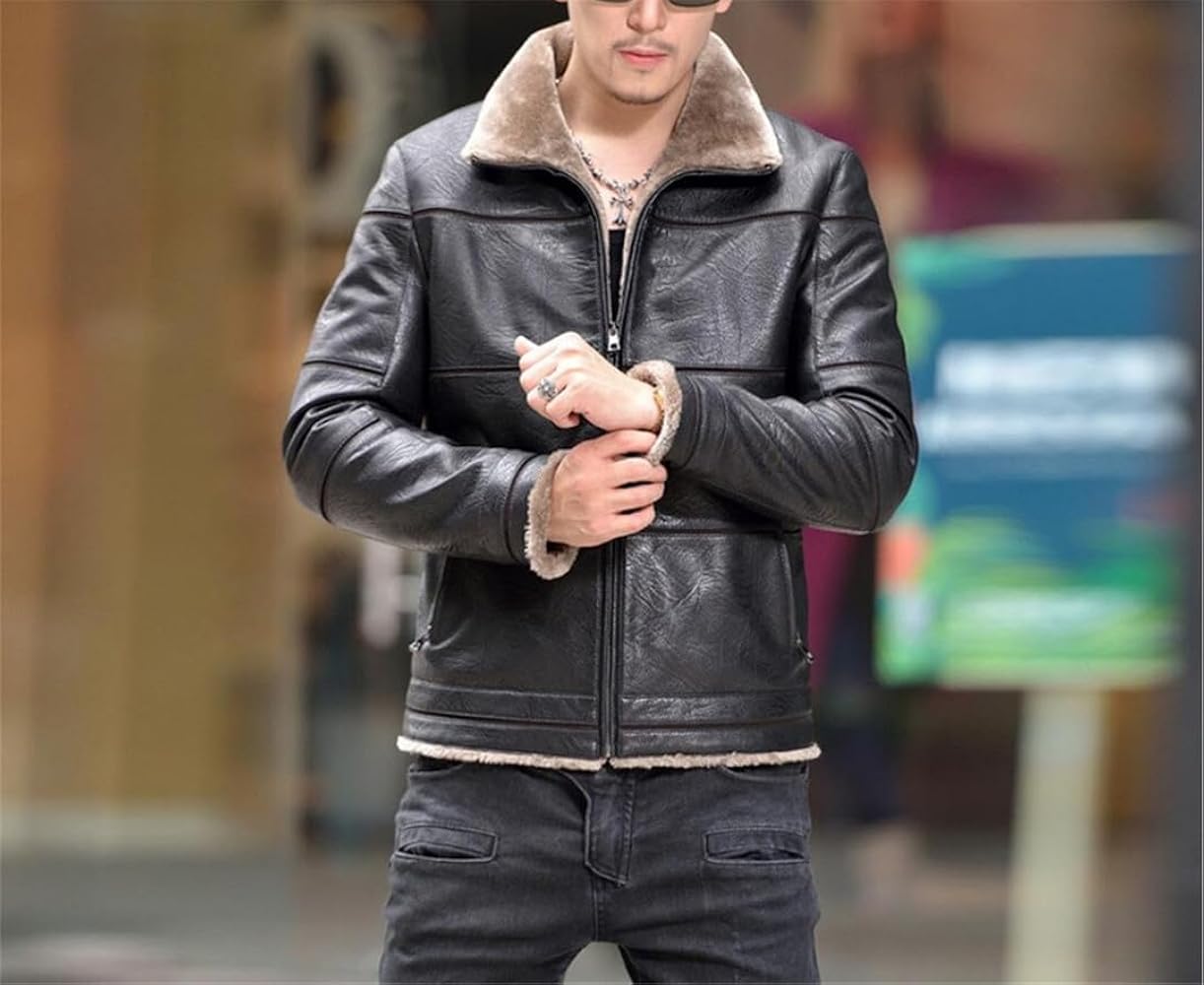 MIXCUBIC 2018 Autumn Korean Style Stand Collar PU Leather