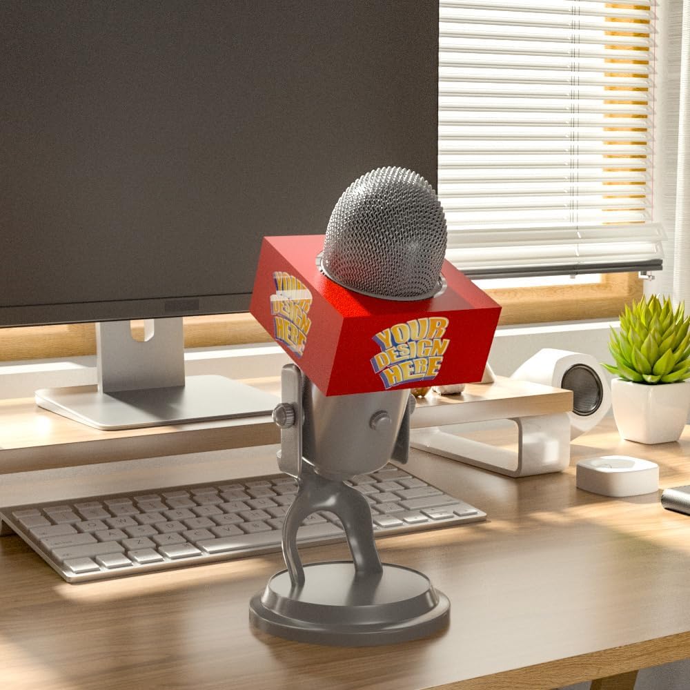 Custom microphone box Compatible with blue yeti personalized microphone branded mic