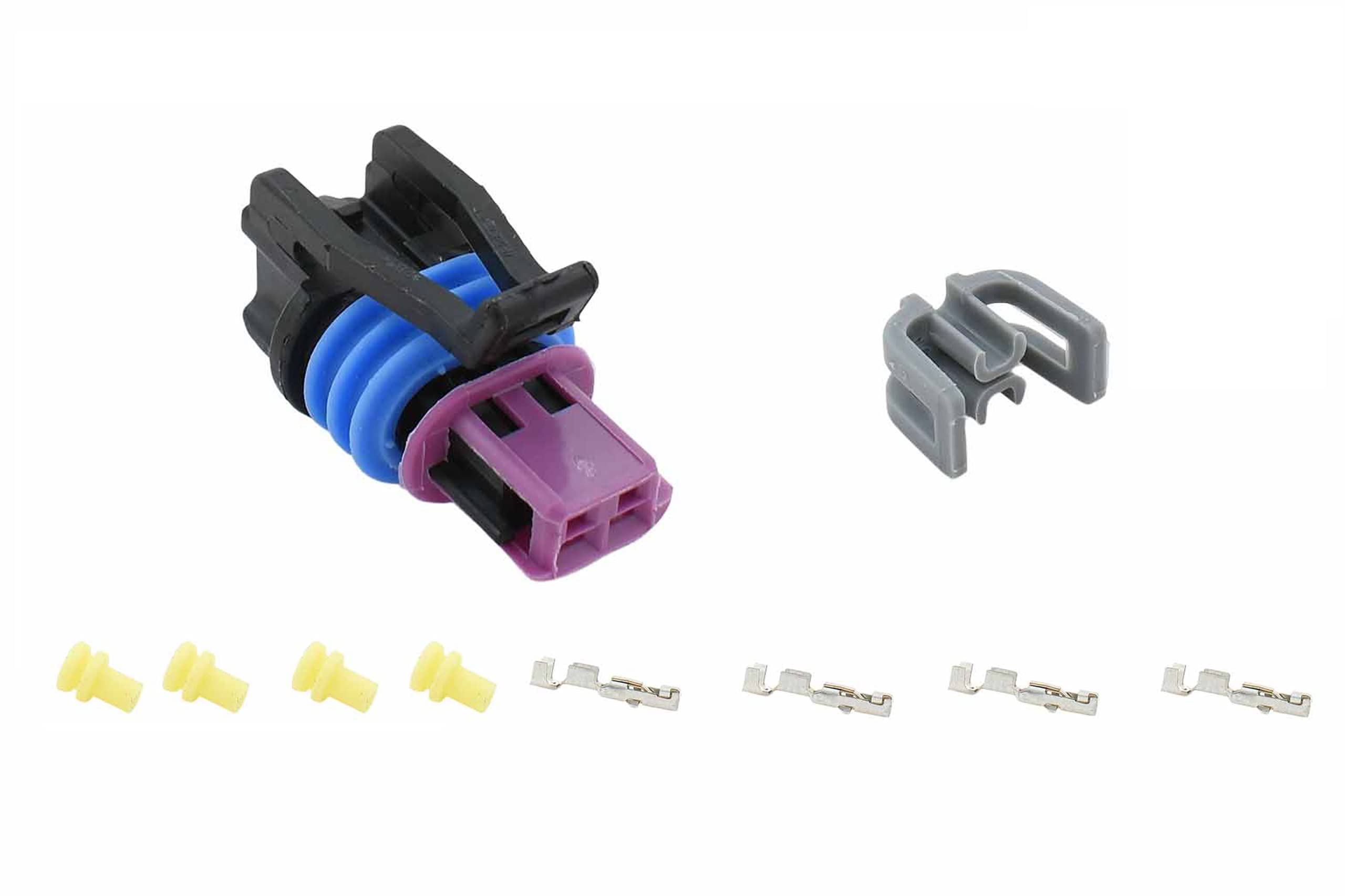 ICT Billet VSS Wire Connector Component Kit with Terminals and Seals LS Vehicle Speed Sensor LS1 Plug T56 4L60e 4L80e Transmission Swap LS2 LM7 LR4 LQ4 LS6 L59 LQ9 LM4 L33 GT 150 Aptive Delphi WCVSS30