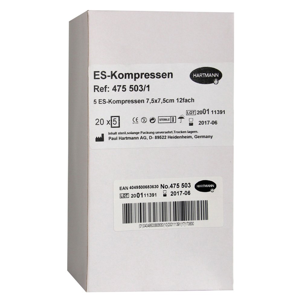 PAUL HARTMANN AG ES-Kompressen Steril 12-fach 7,5x7,5 cm