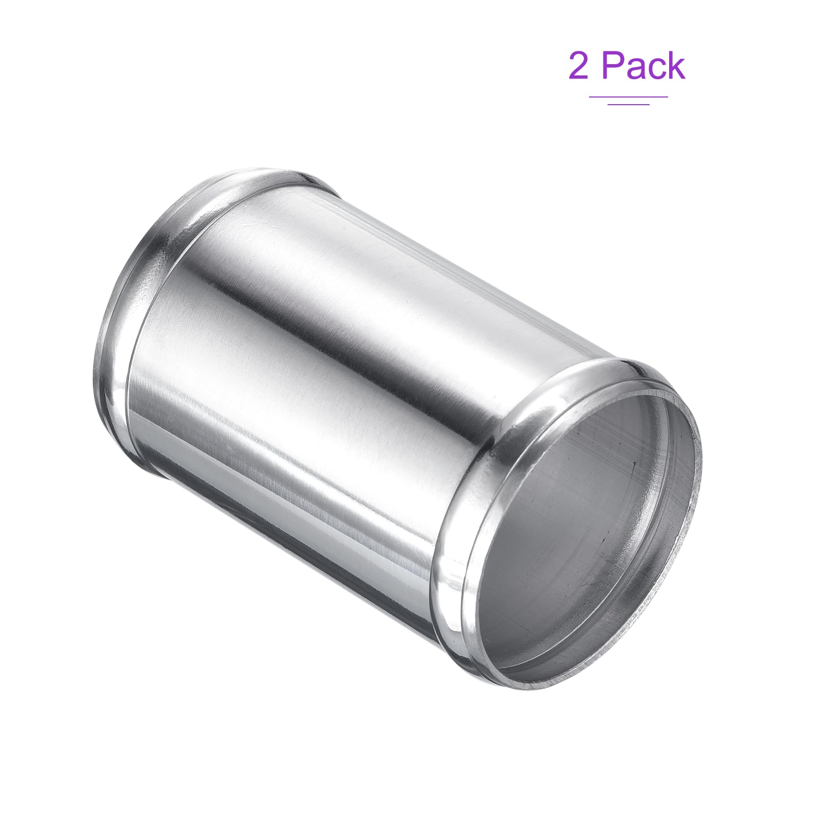 DMiotech 2er Pack (63mm/2-1/2" OD x 60mm ID) 6061 Aluminium Schlauchverbinder 4" Länge Intercooler Rohrverbinder Luftansaugrohr mit Perlenrollen