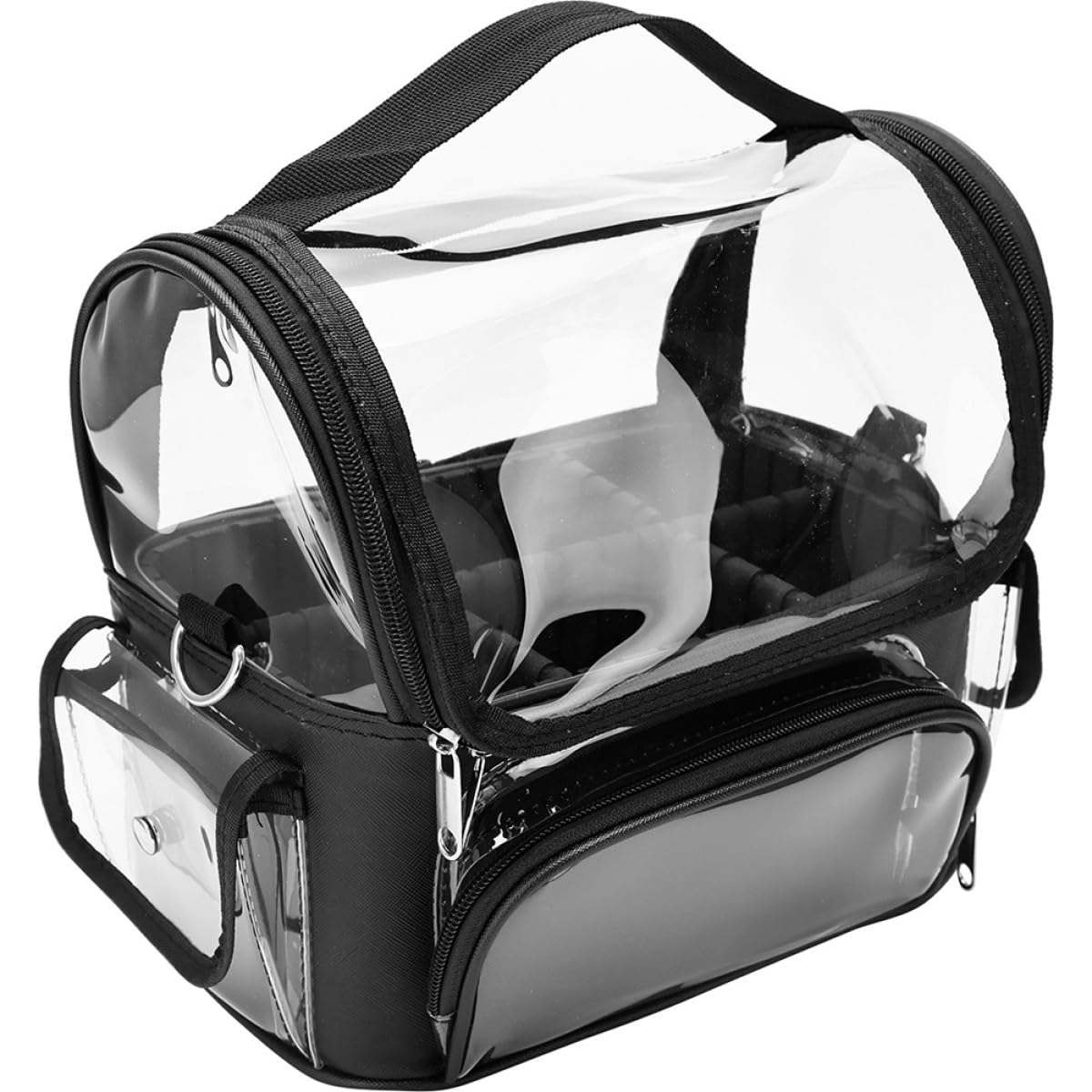 Borsa per Parrucchiere Organizzatore Zip Nero e Pvc