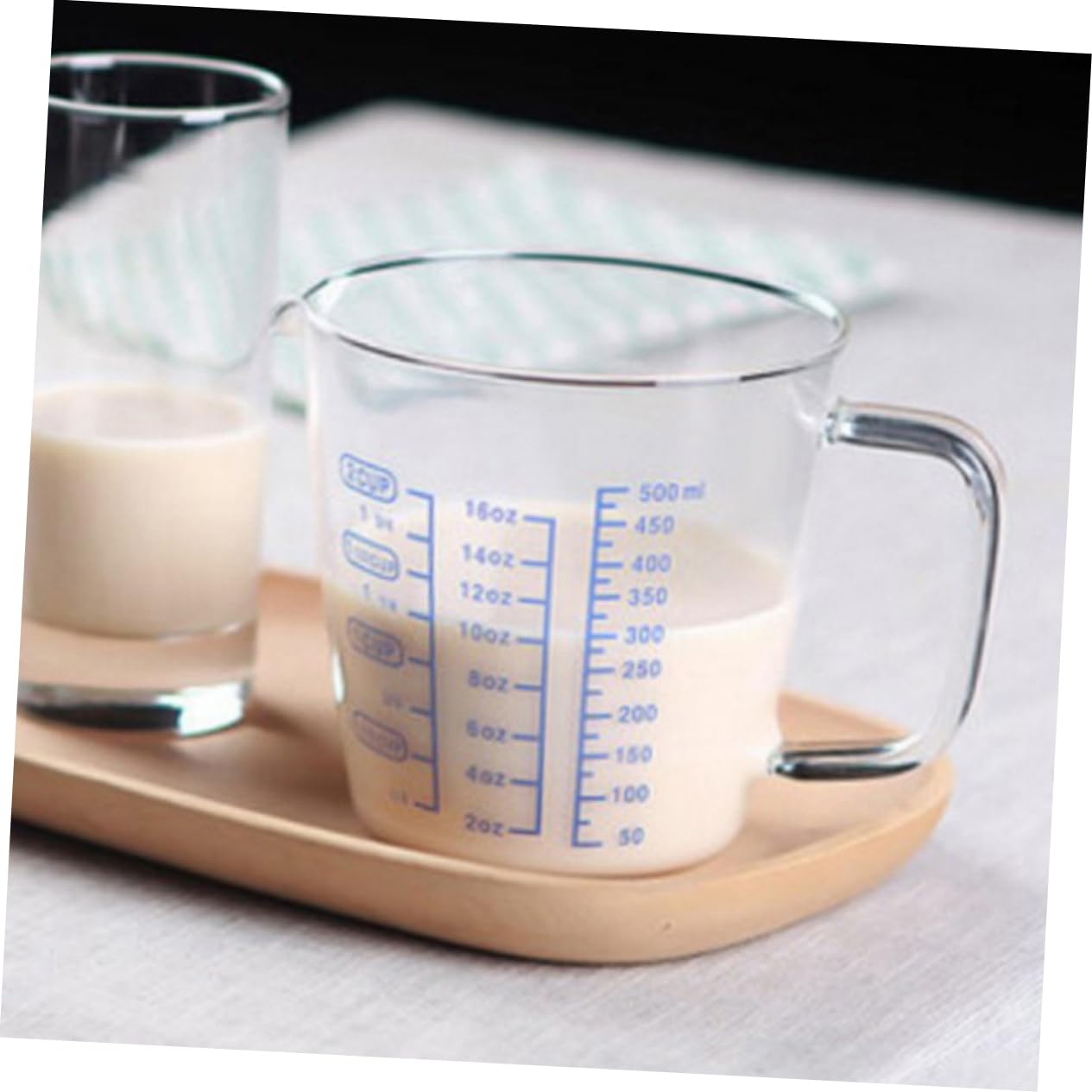 3 Pièces Tasses à Mesurer Verre Verre Borosilicaté avec Graduation pour Mesurer et Espresso et Pratique