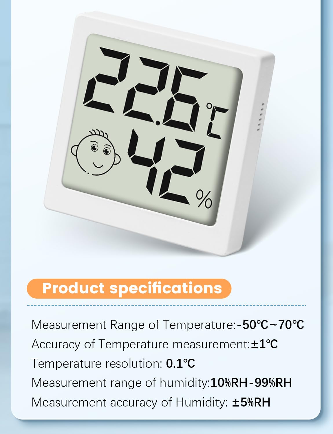 Igrometro Sigari Misuratore Temperatura E Umidità 12 Mini Termometri Digitali Con Igrometro - Per Casa, Ufficio E Serra Termometro Digitale Lcd Termometro Digitale Ambiente - Foto 6