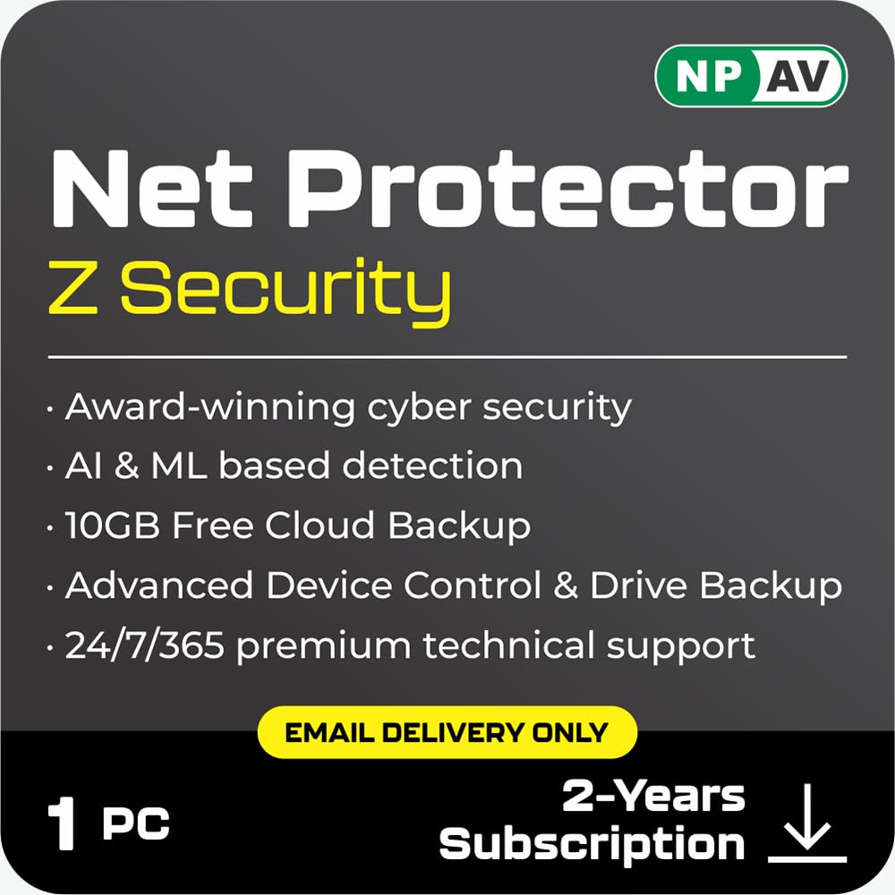 Net Protector Antivirus for PC Z Security 2025 / npav antivirus 2025, 2 year (Email delivery in 1 Hour – No CD)